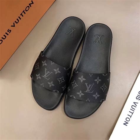 louis vuitton men slippers|louis vuitton men's sliders.